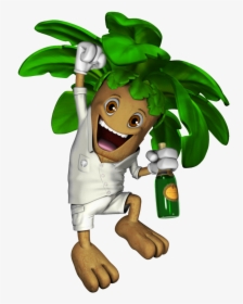 Cartoon Coconut Tree 3d Model, HD Png Download, Free Download