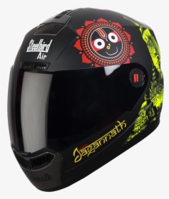 Sba-1 Jagannath Mat Black With Yellow - Motorcycle Helmet, HD Png Download, Free Download