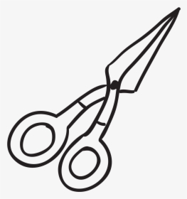 Scissors Line Drawing, HD Png Download, Free Download