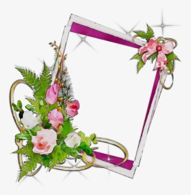 Flower Photo Frame Png, Transparent Png, Free Download