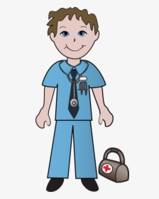 Doctor Clipart Transparent - Doctor And Nurse Clip Art, HD Png Download, Free Download