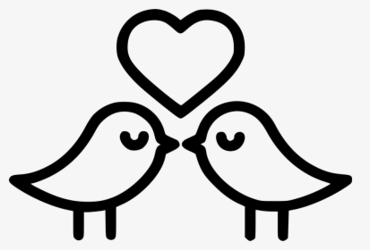Romantic Valentine Day Heart Birds, HD Png Download, Free Download