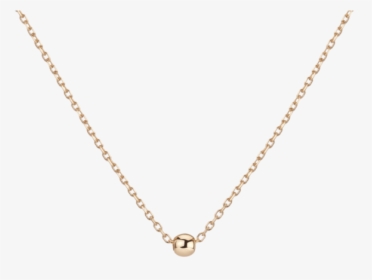 Gold Ball Pendant - Flowet Necklace, HD Png Download, Free Download