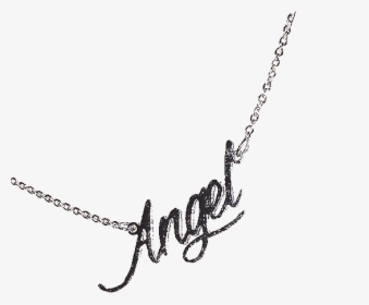 #angel #angelic #neckless #silver #metal #metalic #accessories - Chain, HD Png Download, Free Download