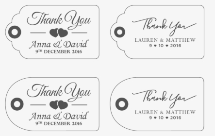 Wedding Thank You Tag Weengrave - Calligraphy, HD Png Download, Free Download