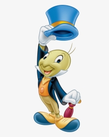 Transparent Jiminy Cricket Clipart - Disney Characters Jiminy Cricket, HD Png Download, Free Download