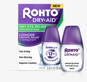 Rohto Dry Aid Eye Drops, HD Png Download, Free Download