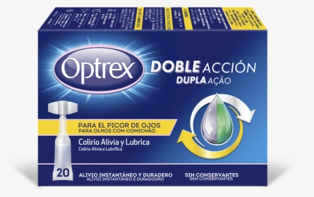 Transparent Ojos Png - Optrex Double Action Eye Drops For Dry, Png Download, Free Download