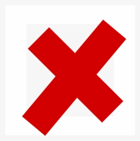 Clipart Box Cross - Red Cross In Box, HD Png Download - kindpng