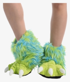 Green Monster - Mens Monster Feet Slippers, HD Png Download, Free Download