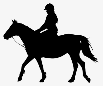 Horse&rider Equestrian Silhouette Clip Art - Horse Back Riding Clip Art, HD Png Download, Free Download