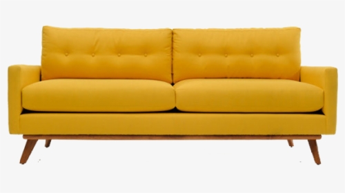 Mid Century Modern Yellow Sofa, HD Png Download, Free Download
