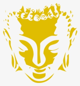 Black And White Art Of Buddha , Transparent Cartoons - Tribal Buddha Face Tattoo, HD Png Download, Free Download