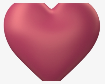 Peach 3d Love Heart With Transparent Background Valentine - Heart, HD Png Download, Free Download