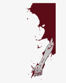 Hand, Horror, And Manga Image - Anime Black And White Murder, HD Png Download, Free Download