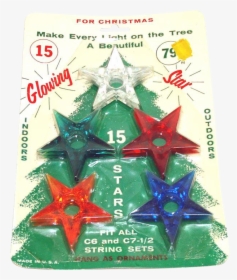 Vintage Christmas Light Stars, HD Png Download, Free Download