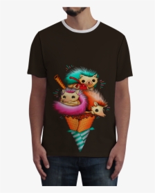 Camiseta Fullprint Hedgehog Ice Cream De Tobias Fonsecana - Crystal Castles Camiseta, HD Png Download, Free Download