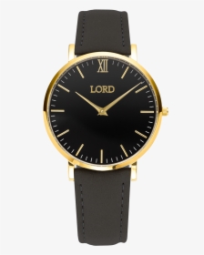Black Gold Watch - Women's Black And Gold Watch, HD Png Download, Free Download