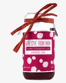 With Love From Mom Strawberry Jam"  Class= - Gift Wrapping, HD Png Download, Free Download