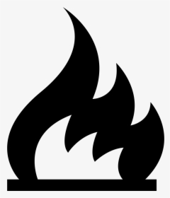 Fire - Fire Symbol Black And White, HD Png Download, Free Download