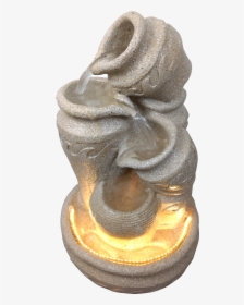 Small Matki Water Fountain For Home Decor (sand Drift) - Bronze Sculpture, HD Png Download, Free Download