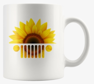 Jeep Sunflower White Coffee Mug - Coffee Cup, HD Png Download, Free Download