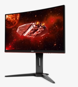 27 Inch Aoc Curved Monitor, HD Png Download, Free Download
