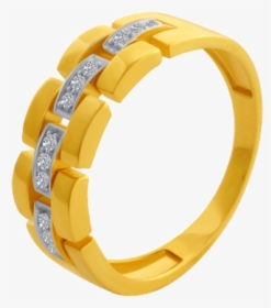 10kt Yellow Gold Ring For Men - Bangle, HD Png Download, Free Download