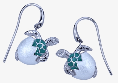 Guy Harvey Hatchling Turtle Earrings Enamel And Sterling - Sea Turtle Turquoise Earrings, HD Png Download, Free Download