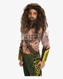 Kids Dawn Of Justice Aquaman Wig And Beard Set - Aquaman Wig And Beard For Kids, HD Png Download, Free Download