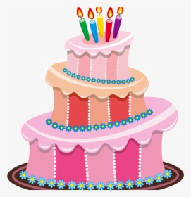 Birthday Cake Clip Art Free Cute Birthday Cake Clipart - Cake Transparent Background Birthday Clipart, HD Png Download, Free Download