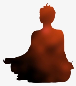 Transparent Meditation Clipart Png - Transparent Black Silhouette Meditation, Png Download, Free Download