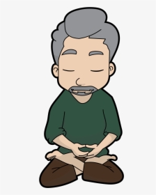 Meditation Png Freeuse - Cartoon, Transparent Png, Free Download