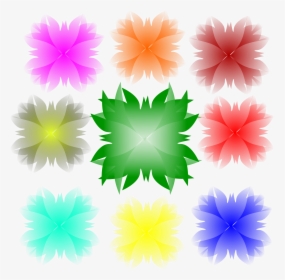 Colorfull Flower Clip Arts - Illustration, HD Png Download, Free Download