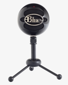 Gloss Black Microphone Eb - Blue Snowball Mic Black, HD Png Download, Free Download