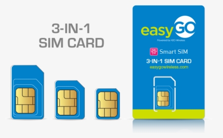 Free Gsm Sim Card - Easy Go Sim Card, HD Png Download, Free Download