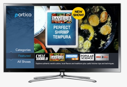 Portico On Samsung Saveur - Television Set, HD Png Download, Free Download