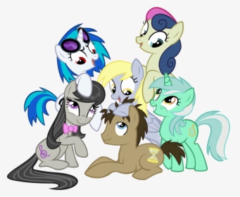 Rainbow Dash Derpy Hooves Rarity Twilight Sparkle Pony - Mlp Background Ponies Mane 6, HD Png Download, Free Download