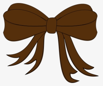 Ribbon Brown Bow Free Photo - Girls Bow Clip Art, HD Png Download, Free Download