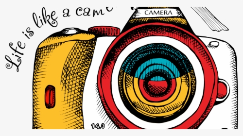 Png Dslr Camera With White Brid - Vector Dslr Camera Png, Transparent Png, Free Download