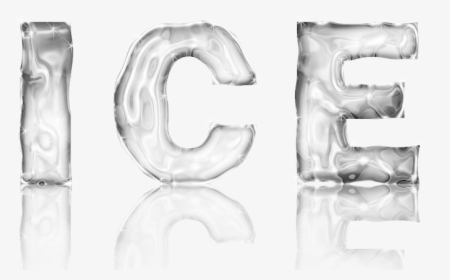 Ice, Cold, Ice Text, Design, Holiday, Photoshop - Monochrome, HD Png Download, Free Download