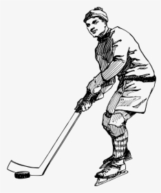 Transparent Hockey Mask Png - Hockey Playing Man Clipart Black And White, Png Download, Free Download