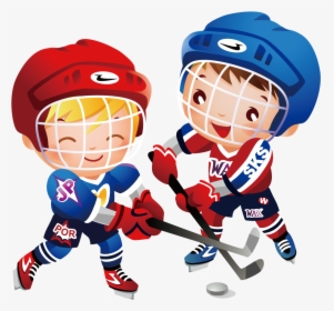 Ice Clip Art Two - Play Ice Hockey Clipart, HD Png Download, Free Download