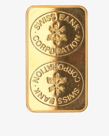 Swiss Bank Corporation Gold Bar - Coin, HD Png Download, Free Download
