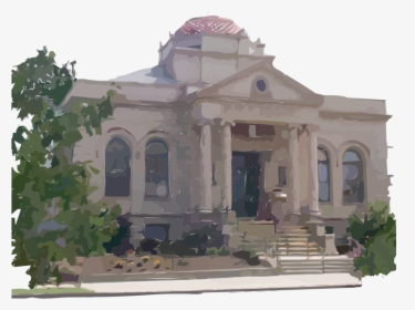 Carnegie Library Building - Free Carnegie Library Clip Art, HD Png Download, Free Download