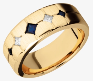 14k Yellow Gold 8mm Band Gold Wolff Jewelers Flagstaff, - Engagement Ring, HD Png Download, Free Download
