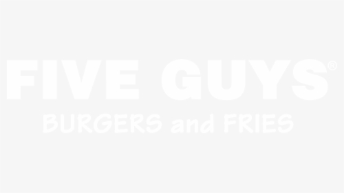 Five Guys Burgers Logo Black And White - Jp Morgan Logo White, HD Png Download, Free Download