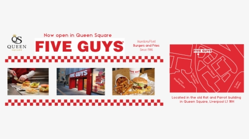 900 X 300 Five Guys Coming Soon Web Header - Five Guys, HD Png Download, Free Download