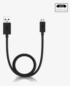 Motorola Data/charging Cable Usb A To Micro Usb Black - Mobile Charger Cable, HD Png Download, Free Download