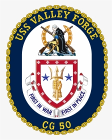 Uss Valley Forge Cg-50 Crest - Battle Of Bunker Hill Symbol, HD Png Download, Free Download